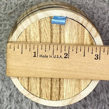 Load image into Gallery viewer, Yakimoto Wooden Mini Barrell With Lid 3.75"- Tea Candy Canister For kitchen
