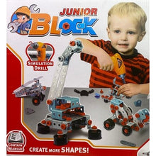 Load image into Gallery viewer, Junior Block 552 Piece STEM Building Toy Set Drill 10 Models Erector Set

