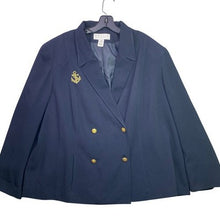 Load image into Gallery viewer, Vtg Maggie McNaughton Blazer Womens 22W Nautical Double Breasted Mature Career
