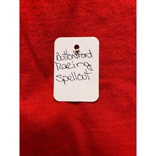 Load image into Gallery viewer, NASCAR Shirt Womens 26/28 4XL Button Front Racing Spell Out Running Hot Red
