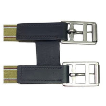 Load image into Gallery viewer, SIE Equestrian Stirrup Leathers Black Leather Silver Buckle Equestrian Gear
