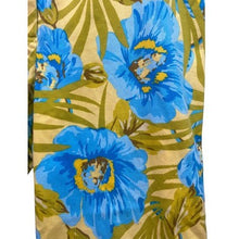Load image into Gallery viewer, Valerie Stevens Pants Womens 8 Yellow Blue Floral AOP Cropped Travel Costal
