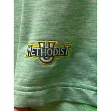 Load image into Gallery viewer, FootJoy Polo Shirt Mens Large Green Heathered Performance Embroidery Methodist U
