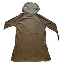 Load image into Gallery viewer, Eddie Bauer Hoodie Mens Medium Tall Khaki Green Waffle Knit Pullover Drawstring
