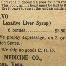Load image into Gallery viewer, 1912 Cardui Song Book Chattanooga Quack Medicine Company Vintage Sheet Music
