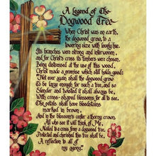 Load image into Gallery viewer, Vintage Christian Wall Plaque Religious Dogwood Tree Decoupage Crate Wood
