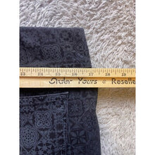 Load image into Gallery viewer, Soft Surroundings Pull On Pants Womens Medium Tile Print Stretch Comfy Black AOP

