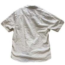 Load image into Gallery viewer, Tommy Bahama Shirt Adult Medium Ivory Seersucker Button Up Short Sleeve Mens
