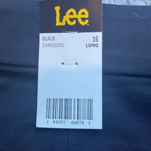 Load image into Gallery viewer, Lee Pants Womens 16 Black Stretchy Flex Career Office Professional NWT
