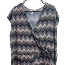 Load image into Gallery viewer, Harlow &amp; Rose Jumpsuit Womans 3XL Chevron Texture Stretchy Mature Sleeveless
