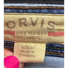 Load image into Gallery viewer, Orvis Jeans Mens 40x30 Preppy Academia Workwear Everyday Streetwear Career
