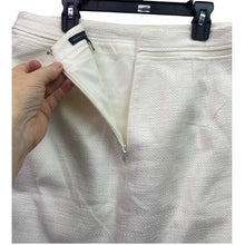 Load image into Gallery viewer, White House Black Market Skirt Women 10 Ivory Texture Career Office Mature

