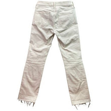 Load image into Gallery viewer, MOTHER Jeans Womens 28 Mid Rise Dazzler Crop Fray Cream Puffs Preppy Everyday
