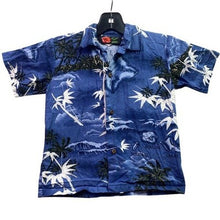 Load image into Gallery viewer, Hawaiian Shirt Boys 6 Hawaii Islands Palm Trees Beachy Coastal Button Down
