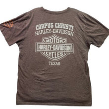Load image into Gallery viewer, Harley Davidson Shirt Mens Large Corpus Christi Motorcycle Spell Out Grunge
