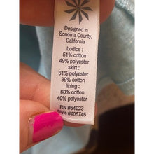 Load image into Gallery viewer, Athleta Dress Womens Medium Teal Blue Cap Sleeve Geometric Lined Athleisure
