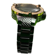 Load image into Gallery viewer, Techno King Watch Mens Iced Hip Hop Crystals Stainless Steel Water Resistant
