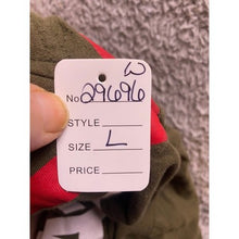 Load image into Gallery viewer, Savage Shirt Womens Large Army Green Spell Out Cropped Grunge Streetwear
