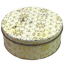 Load image into Gallery viewer, Vintage Continental Baking Co Advertising Tin Fruit Cake Box Starburst Retro
