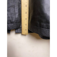 Load image into Gallery viewer, Vintage Venezia Vitale Leather Trench Coat Womens 3XL Full Zip Draw String Black
