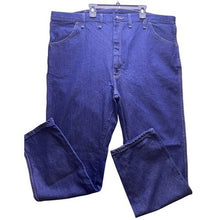 Load image into Gallery viewer, Rustler Wrangler Jeans Mens 44x32 Blue Denim Workwear Heavy Duty Outdoors NWT
