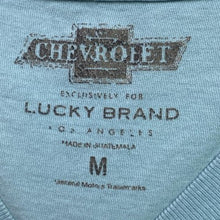 Load image into Gallery viewer, Lucky Brand x Chevrolet Shirt Mens Medium Corvette Cars Spell Out Streetwear
