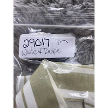 Load image into Gallery viewer, Pacific Coast Highway Shirt Mens Medium Striped Short Sleeve White &amp; Taupe
