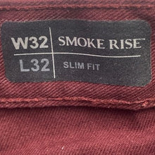 Load image into Gallery viewer, Smoke Rise Jeans Mens 32x32 Maroon Moto Grunge Punk Preppy Academia
