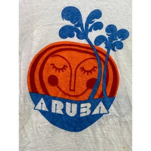 Load image into Gallery viewer, Vintage 70s Aruba Shirt Mens Extra Large Ringer Single Stitch Spell Out Beachy
