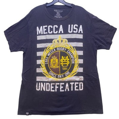 Mecca USA Rugby Shirt Mens Extra Large Undefeated Champion Football Streetwear