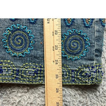 Load image into Gallery viewer, Hearts of Palm Shirt Womens 14 Embroidered Beaded Festival Boho Mature Career
