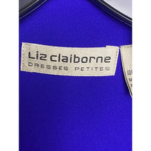 Load image into Gallery viewer, Vintage Liz Claiborne Jumpsuit Women Petite 10 Bluish-Purple Embroidered Belt
