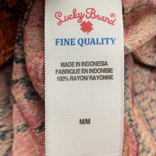 Load image into Gallery viewer, Lucky Brand Shirt Womens Medium Paisley AOP Office Career Preppy Academia
