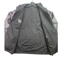 Load image into Gallery viewer, Romwe Jacket Womens Medium Black Bandana Full Zip Reversible Lightweight NWT
