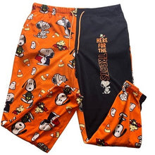 Load image into Gallery viewer, Snoopy Halloween Pajama Pants Womens Medium AOP Color Block Ghosts Mummy
