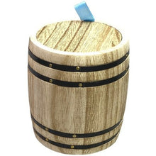 Load image into Gallery viewer, Yakimoto Wooden Mini Barrell With Lid 3.75"- Tea Candy Canister For kitchen
