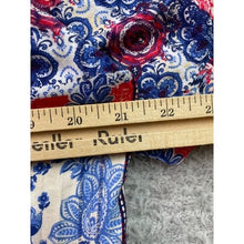 Load image into Gallery viewer, Allison Daley Shirt Womens 10 Patchwork AOP Patriotic Mature Button Down
