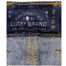Load image into Gallery viewer, Lucky Brand Jeans Mens 38x31 Premium Italian Denim 363 Vintage Straight Grunge
