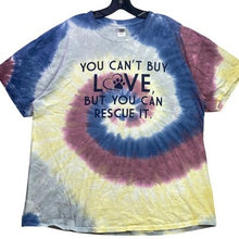 Load image into Gallery viewer, Animal Rescue Shirt Womens Extra Large Tie Dye Spell Out Everyday Streetwear
