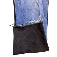 Load image into Gallery viewer, Pacsun Jeans Womens 26 Frayed 90s Boyfriend Blue Black Two Tone High Waisted
