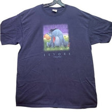 Load image into Gallery viewer, Disney Eeyore Shirt Womens 2XL Mature Spell Out Everyday Streetwear Navy Blue
