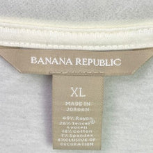 Load image into Gallery viewer, Banana Republic Shirt Womens Extra Large Ivory Tencel Blend Career Office Preppy
