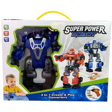 Load image into Gallery viewer, Super Power Robot 3 in 1 Action Figure Imagination Educational Convertible
