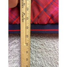 Load image into Gallery viewer, Vtg Wimbledon Bomber Jacket Mens Medium Red Tartan Plaid Color Block Performance
