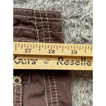 Load image into Gallery viewer, Organic Cotton Pants Womens 12 Tan Capri Convertible Beachy Costal Preppy
