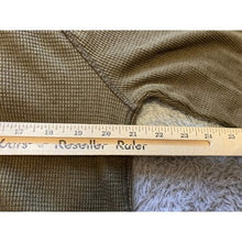 Load image into Gallery viewer, Eddie Bauer Hoodie Mens Medium Tall Khaki Green Waffle Knit Pullover Drawstring
