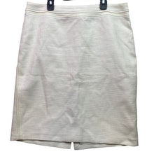 Load image into Gallery viewer, White House Black Market Skirt Women 10 Ivory Texture Career Office Mature
