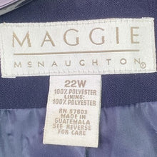 Load image into Gallery viewer, Vtg Maggie McNaughton Blazer Womens 22W Nautical Double Breasted Mature Career
