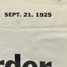 Load image into Gallery viewer, Antique 1925 Wanted Poster Ephemera Mother Murdered Child Photos Sheriff
