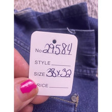 Load image into Gallery viewer, Ring of Fire Jeans Mens 38x32 Blue Denim Straight Shadow Academia Streetwear
